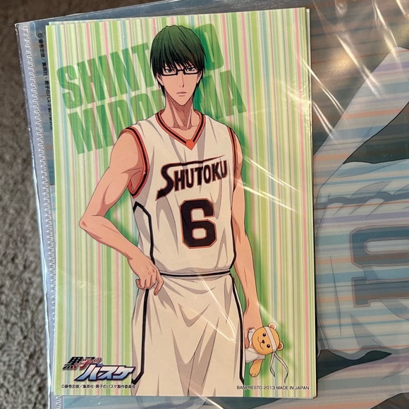 Kuroko’s Basketball Clear File Folder Anime Japan Exclusive Set of 2 w/ Stickers - Picture 3 of 4